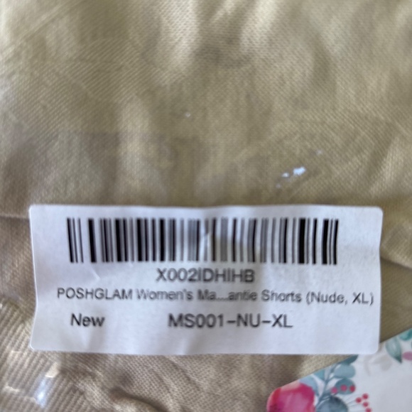 POSHGLAM Maternity Bump Support Shapewear Shorts NWT Light Nude - Size XL - Picture 5 of 5
